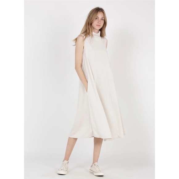 Max Mara Leisure Turtleneck sleeveless Jersey Dress - Picture 4 of 6